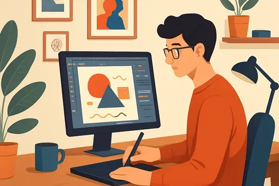 Graphic Design Assistant illustration