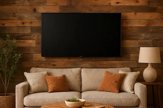 Use a Reclaimed Wood Accent Wall illustration