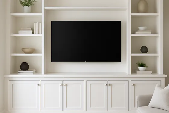 Create a Custom Built-In Entertainment Center illustration