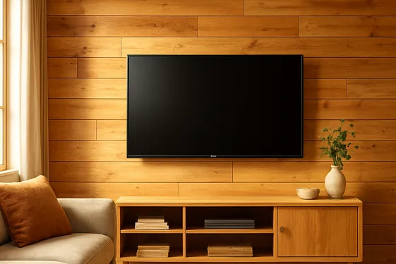 Use Natural Wood Panels for Warmth illustration