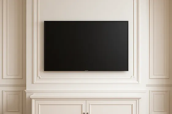 Frame Your TV with Decorative Molding illustration