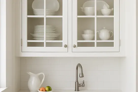 Use Glass Cabinet Doors to Make Space Feel Airy illustration
