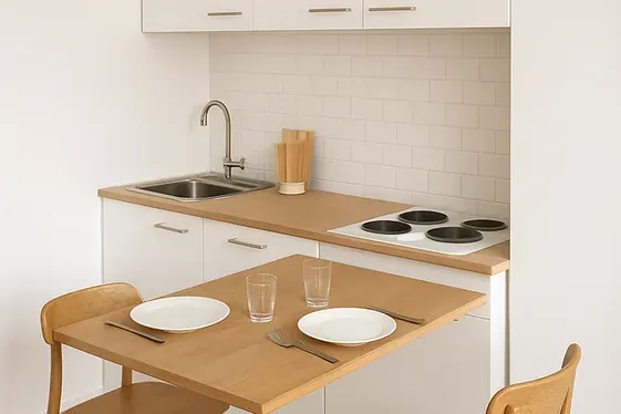 Add a Fold-Down or Extendable Table for Extra Surface illustration