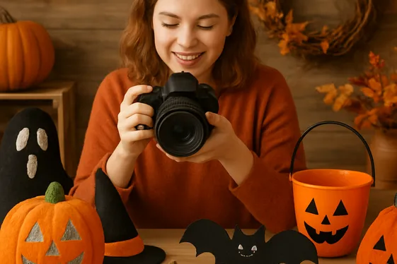 Halloween Etsy Shop Owner illustration