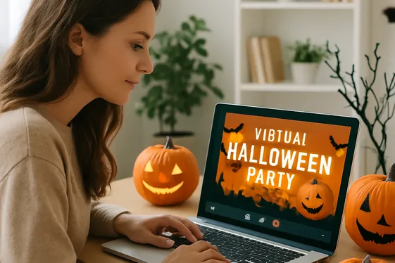 Virtual Halloween Party Planner illustration