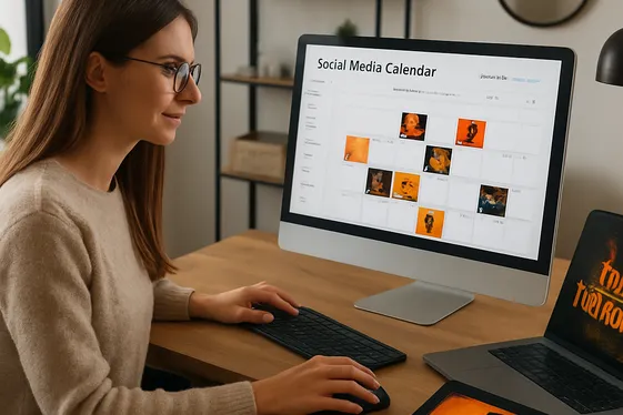 Halloween Social Media Manager illustration