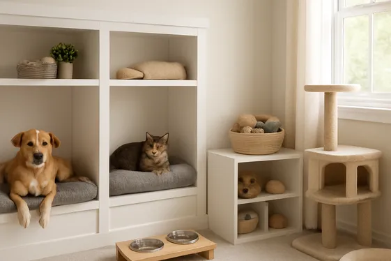 Set Up a Pet-Friendly Space for Furry Friends illustration