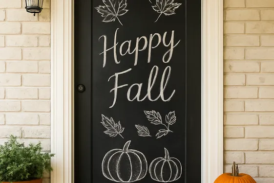 Chalkboard Door Messages for Personal Touch illustration