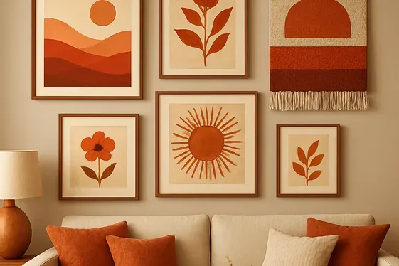 Bullet Points on Selecting Art for a Warm Vibe illustration