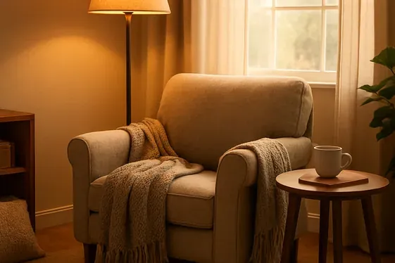 Step-by-Step: Creating a Cozy Reading Nook illustration