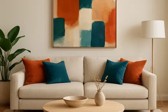 Using Neutral Palette with Colorful Accents illustration
