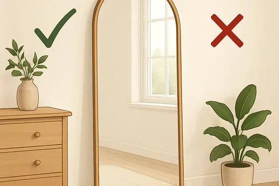 Do’s and Don’ts of Arch Mirror Placement illustration