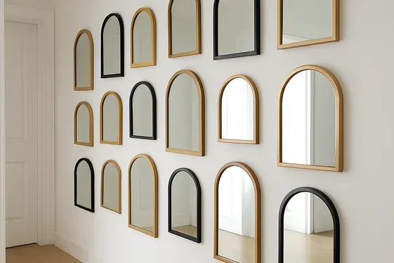 Creating a Gallery Wall with Small Arch Mirrors illustration